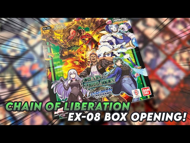 EX-08 Chain of Liberation Box Opening! (Digimon Card Game) - YouTube