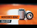 How to change front arm bushes on MERCEDES-BENZ CLS C219 TUTORIAL | AUTODOC