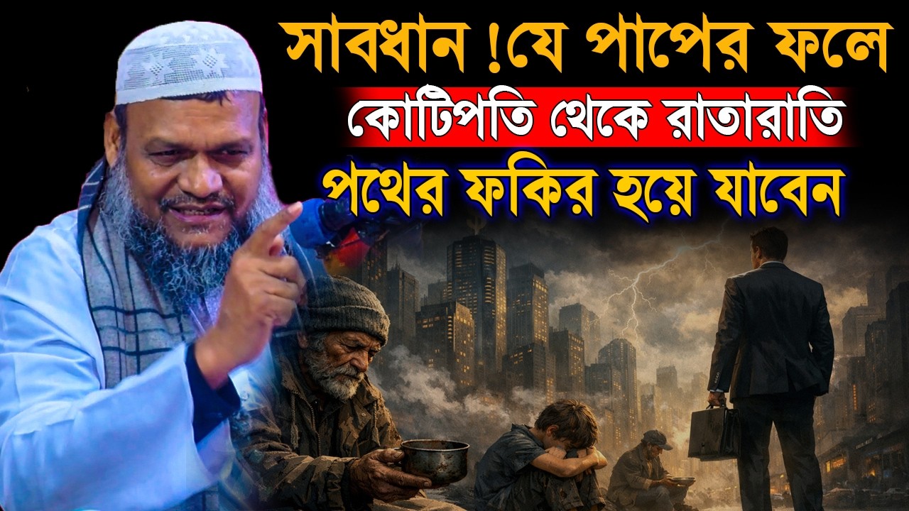 যে পাপের ফলে অল্প দিনের মধ্যে পথের ফকির হয়ে যাবেন | অবাক তথ্য দিলেন | Sheikh Abdur Razzak Bin Yousuf