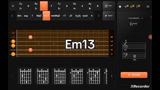 ChordAnalyser Guitar Em13