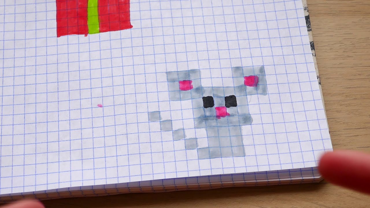 МАЛЕНЬКАЯ МЫШЬ ! РИСУНКИ ПО КЛЕТОЧКАМ - PIXEL ART