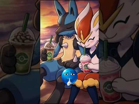 First' Time Date [ Lucario & Cinderace ] #lucario #cinderace #date #boba #pokemon #edit