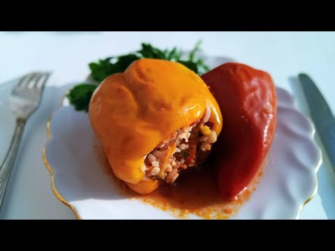 ПЕРЕЦ фаршированный баклажанами /веганский рецепт