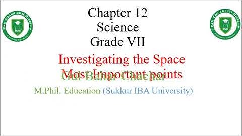 Chapter 12 Investigating the Space | Grade VII | 14 Most important Points for PST & JEST STS