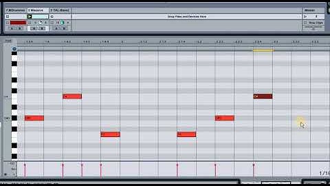 Making a techno beat  using the Phrygian mode in ableton live.