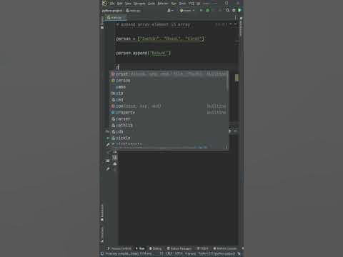 How to Append Array Element In Array in PYTHON using Pycharm # ...