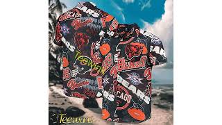 Chicago Bears Gridiron Graffiti Aloha Shirt screenshot 4