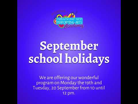 September school holidays