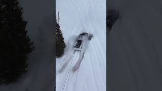 Rescuing a tracked humvee in deep snow