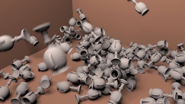 Gemini Curse - recreation using Tyflow and 3ds Max (Clay Render)