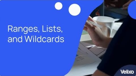 Velixo for Acumatica 1.4 - Ranges, Lists, and Wildcards