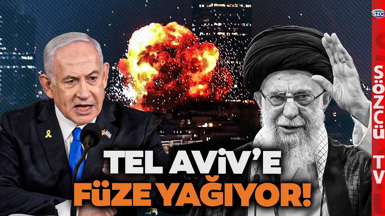 İsrail Yanıyor! İran Tel Aviv'e Füze Yağdırdı! Demir Kubbe Darmadağın Oldu