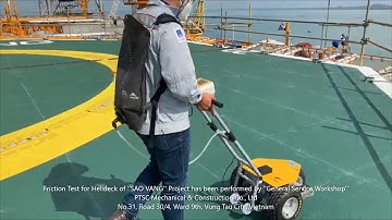 Friction Test for Helideck