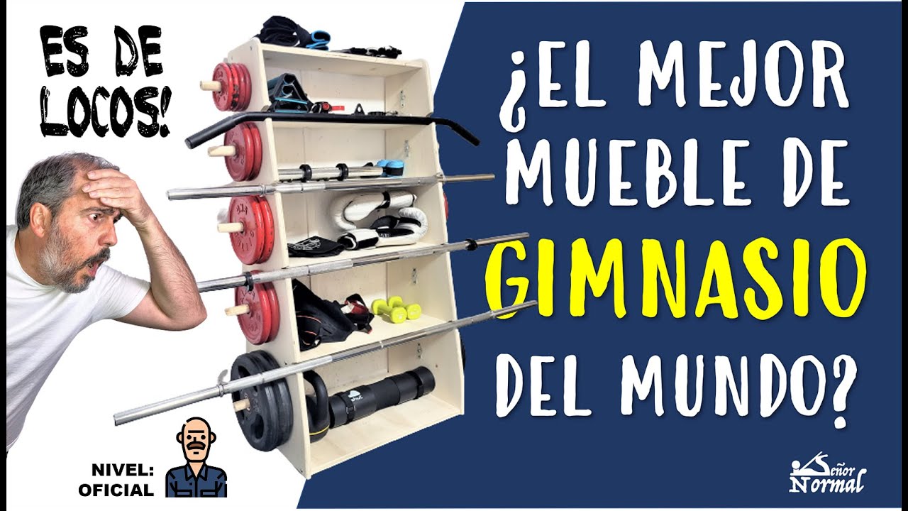 Construyo un SOPORTE para los DISCOS DE PESAS del GIMNASIO ¡de nivel TOP! -  Nivel OFICIAL 