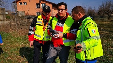Search and Rescue simulation of a missing people with drone and dog unit