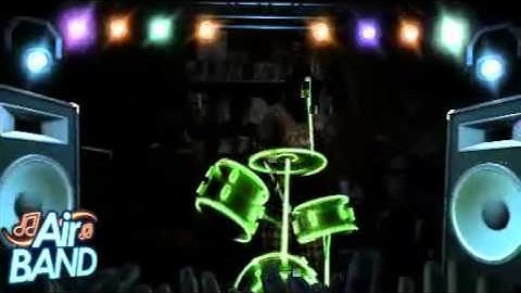 Ryan Playing Drums on Air Band for Kinect Fun Labs on X-Box 360 Kinect