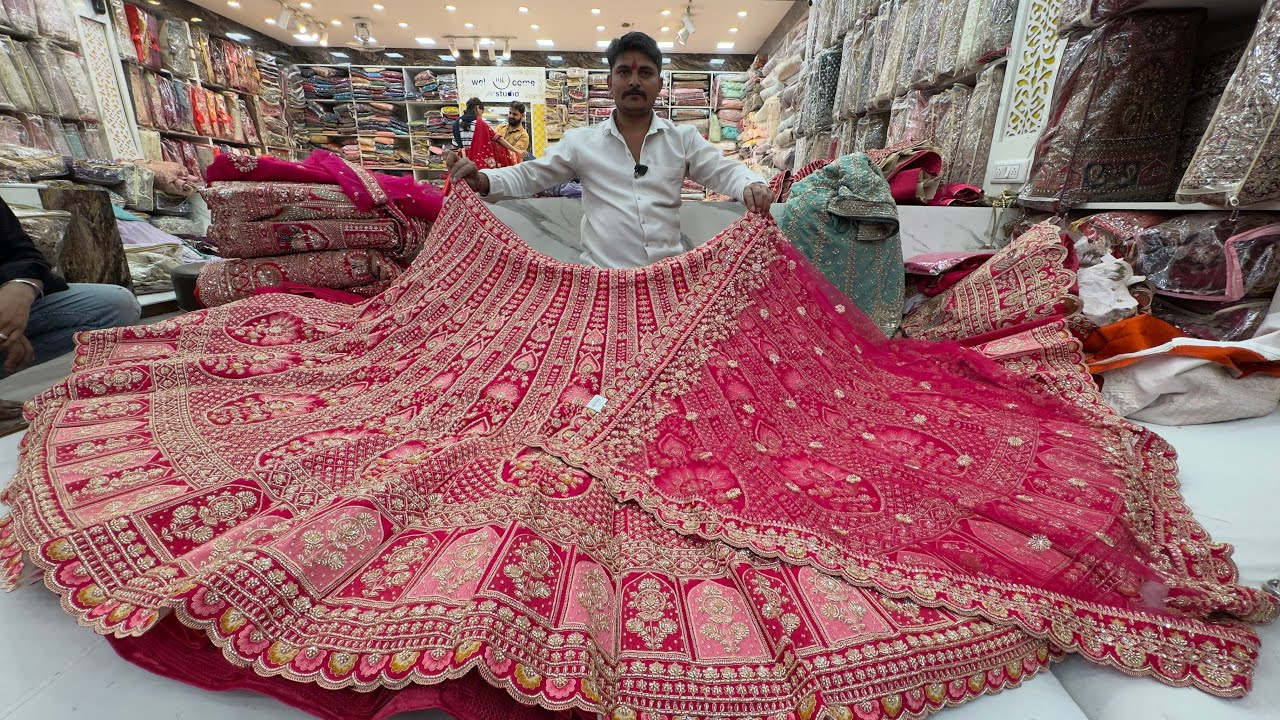 Chickpet Bangalore Designer Lehanga | Bridal Lehengas | Single Piece Courier Available