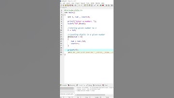 Count Digits in a given number in C @codingexplorer9465