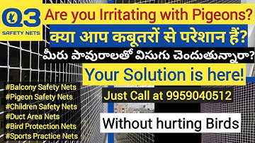 Balcony Safety Nets | Bird Protection Nets | Q3 SAFETY NETS