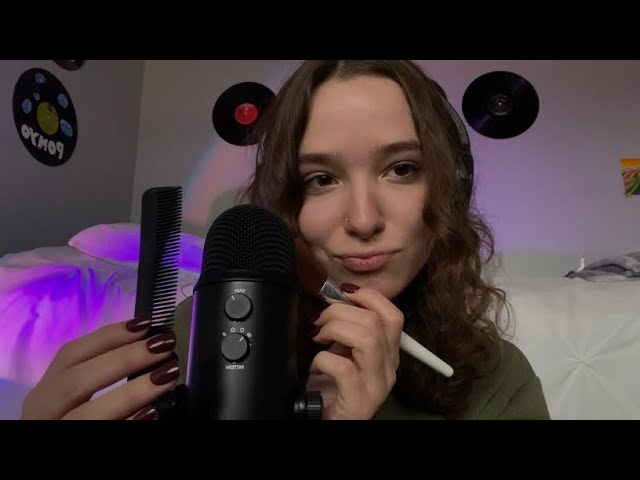 ASMR Super Tingly Triggers (comb sounds, spoolie, brushing, etc) 😴