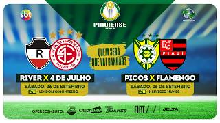 River x 4 de Julho | AO VIVO | Piauiense Série B 2026 - 5° rodada