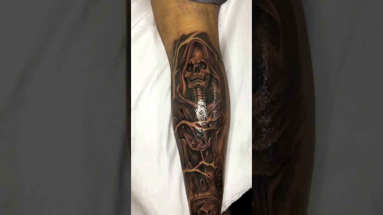 Santa muerte Tattoo skt - YouTube