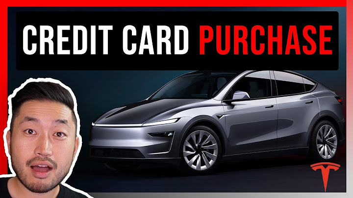 Confirmed! Use a Credit Card to Buy a Tesla!