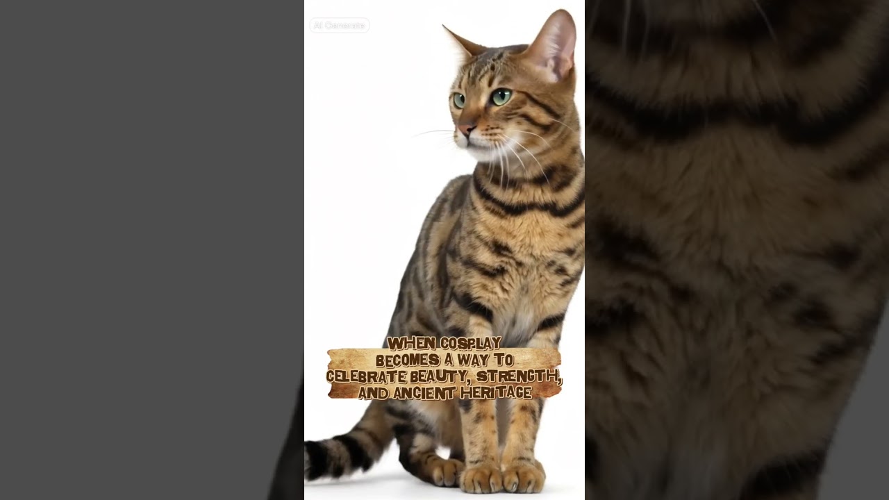 Meawpatra, cat cosplay wears Ancient Egypt Queen. 