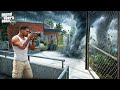 GTA 5 : Franklin Defend His House Against Biggest Tornado Storm In Los Santos! (GTA 5 Mods)