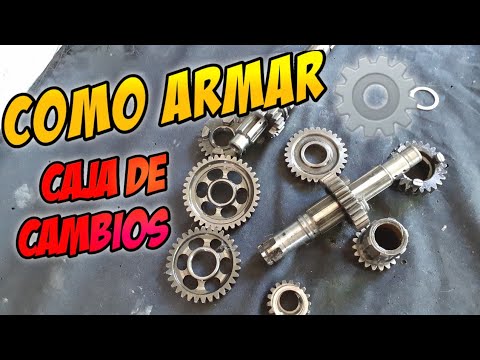 Como ARMAR la caja de cambios de moto  cg 125 150cc 200 250