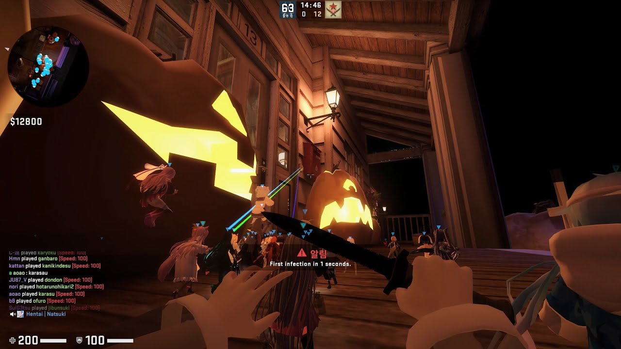 CSGO Zombie Escape MOD ze_halloween_house_b4 YouTube