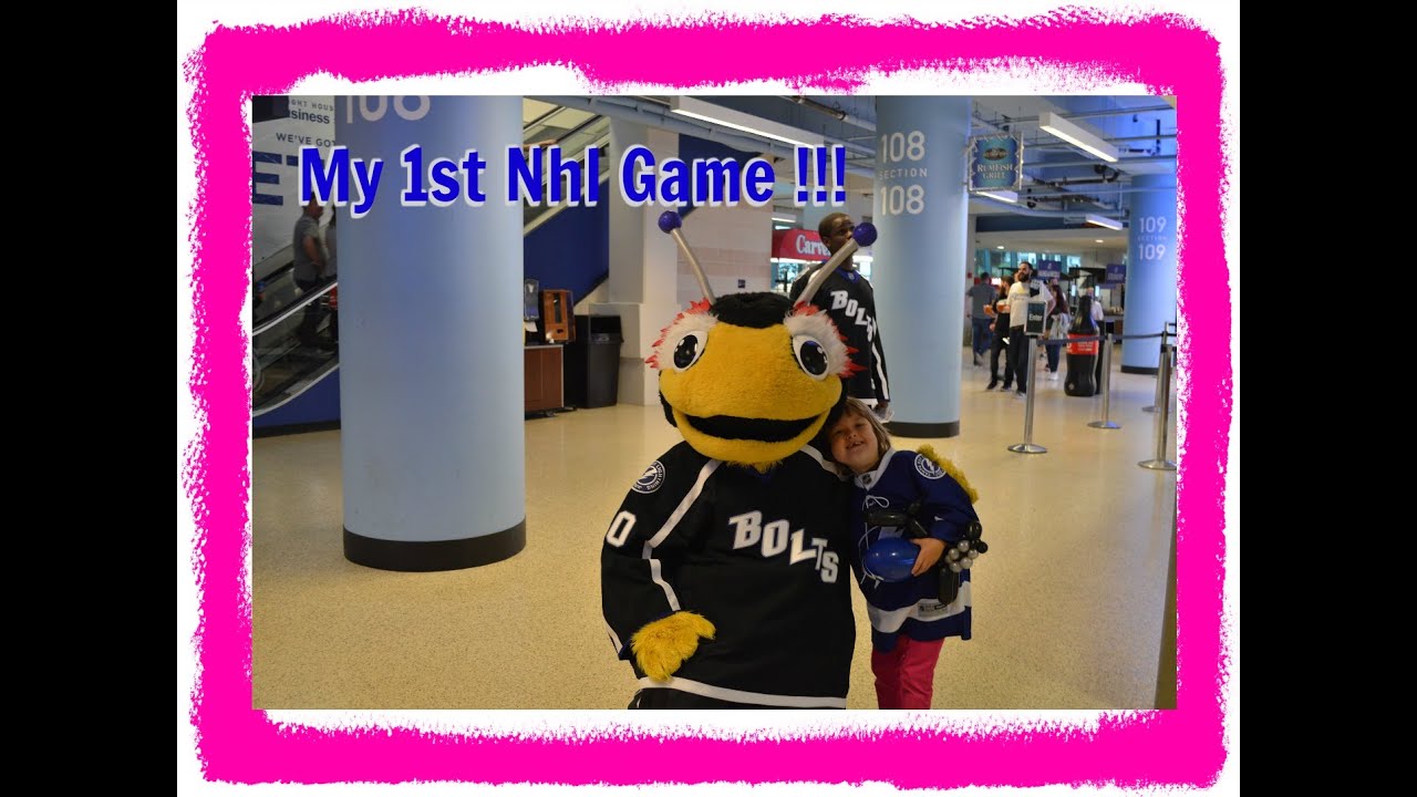 Lilly's 1st NHL Tampa Bay Lightning Game Go Bolts