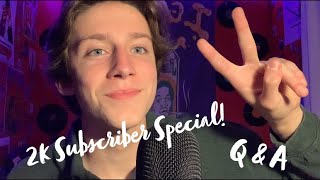 [ASMR] 2,000 Subscribers!! 🎉 (Q&A)