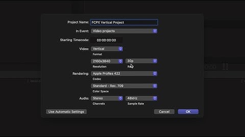 How to make vertical videos for TikTok, Reels and youtube shorts in FCPX