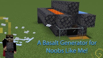 How to make a simple Basalt Generator in 1.19+ for Noobs like me! | Minecraft