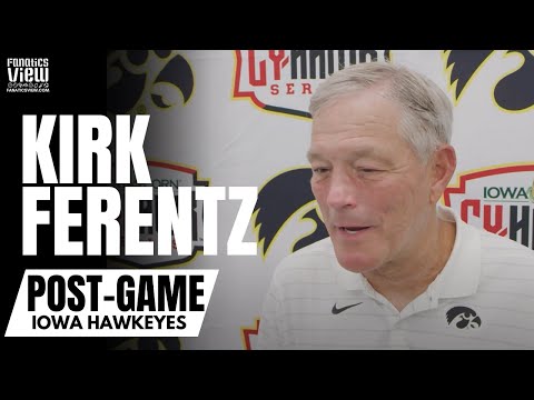 Kirk Ferentz Reviews Iowa vs Iowa State amp Reacts to Getting Emotional With His Players  PostGame