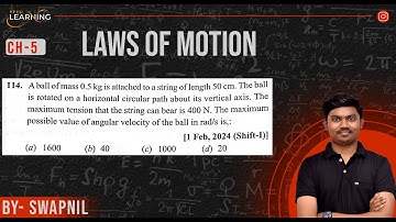 A ball of mass 0.5 kg is attached to a string of length 50 cm. The ball is rotated on a horizontal