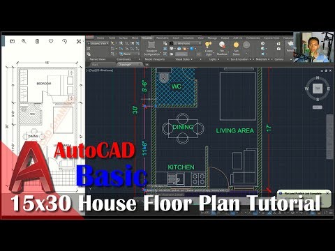 autocad-15x30-house-floor-plan-tutorial-for-beginner