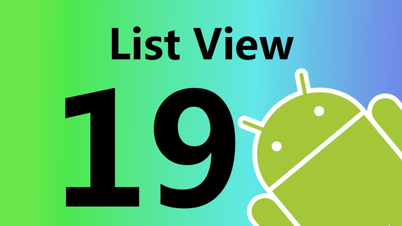 Android List View Kullanımı - YouTube