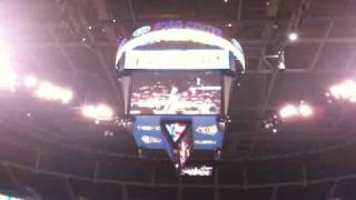 New Ford Center scoreboard in action Ford Center Installing New Hd Scoreboard And Videoboards