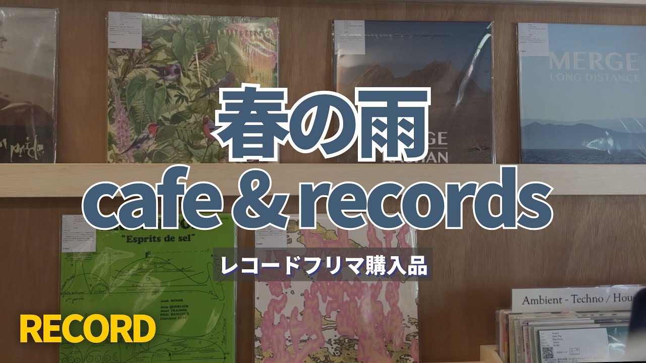 【春の雨】レコードフリマに行ってきました。アンビエント/品川/レコード購入品紹介