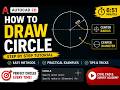 AutoCAD Circle Command Secrets Revealed | Draw Perfect Circles Easily!#circledrawing