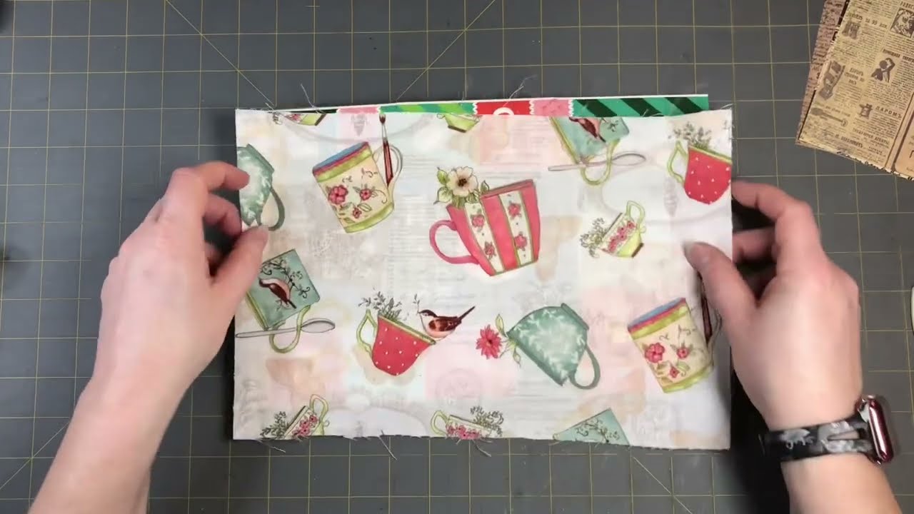 Folio made from a cereal box. Easy and fun tips and tricks