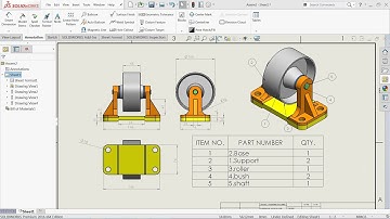 SolidWorks Tutorial Caster wheel