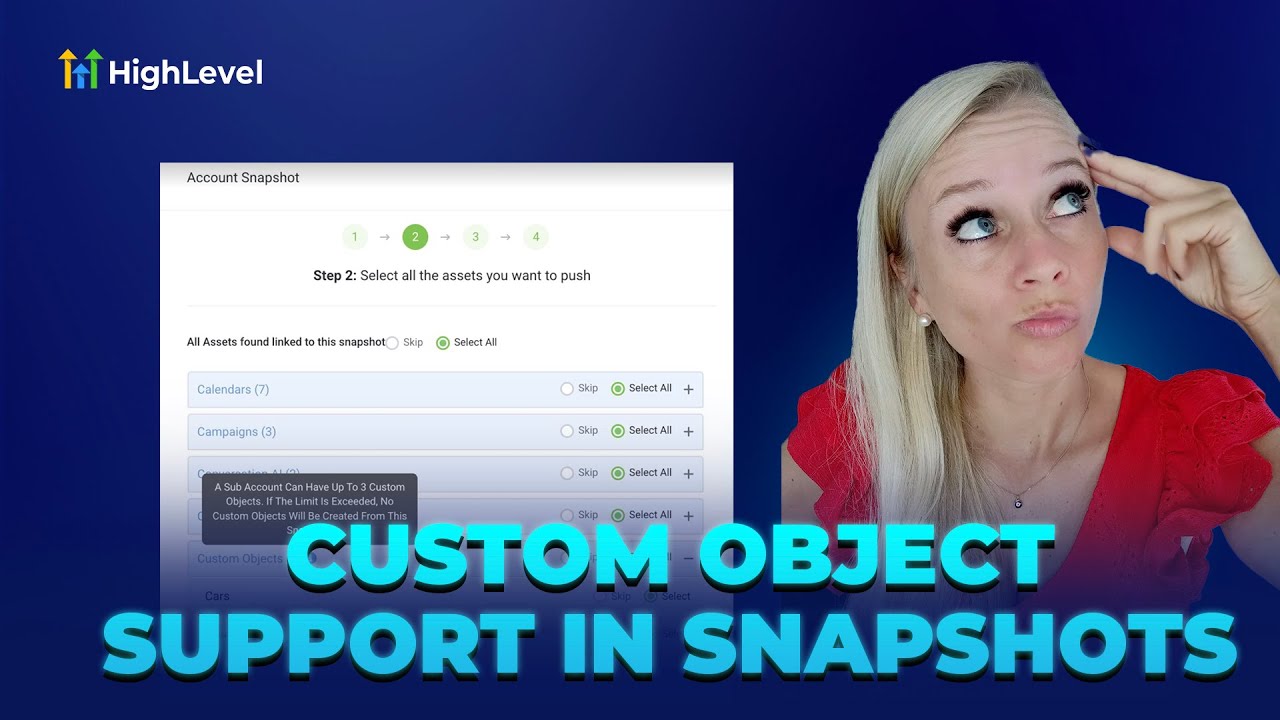 How to Create Snapshots with Custom Objects in HighLevel