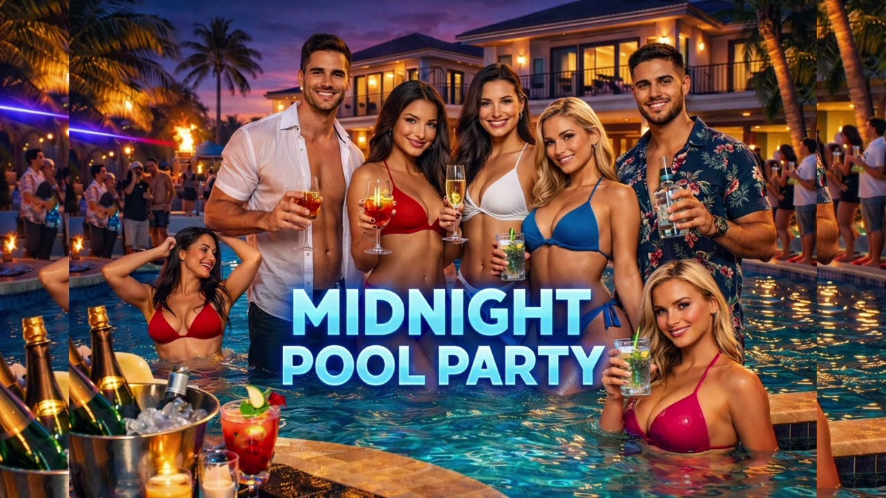 MIDNIGHT POOL PARTY 🏊‍♂️🔥 | Luxury Villa Party Song | Hot Vibes | New Party Song 2026