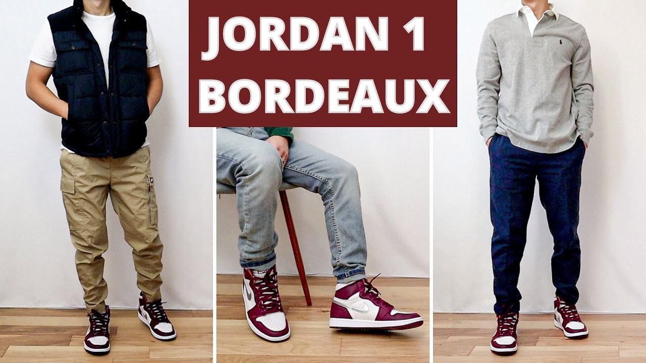 burgundy jordan clothes