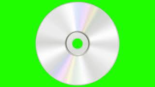 Free Spinning CD Green Screen