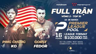 Full trận | Ko Ping Chung vs Fedor Gorst | Giải Billiard Premier League Pool 2024