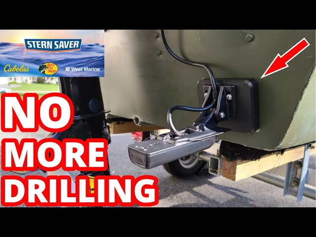 NO DRILLING NEEDED!! Stern Saver Transducer Mount {Jon Boat to Bass Boat  Conversion} Alumacraft 1232 